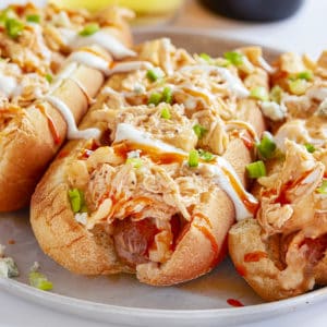 Buffalo Chicken Hot Dogs