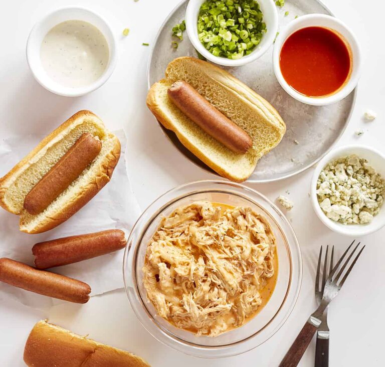 Buffalo Chicken Hot Dog i am baker