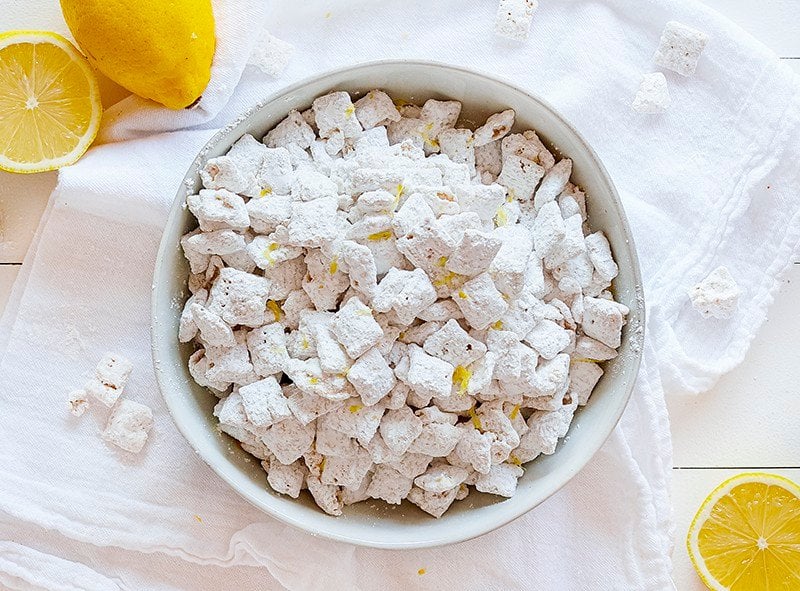 Bowl of Lemon Puppy Chow