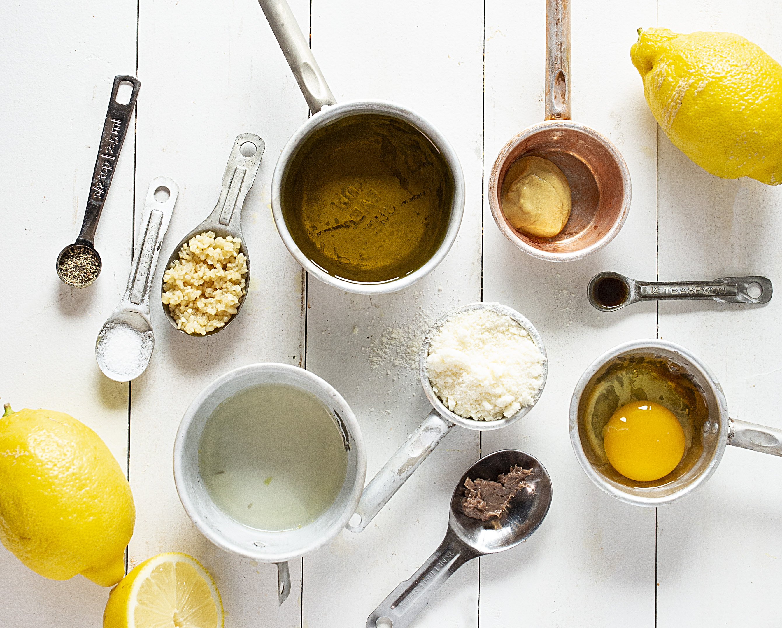 Ingredients for Caesar Salad