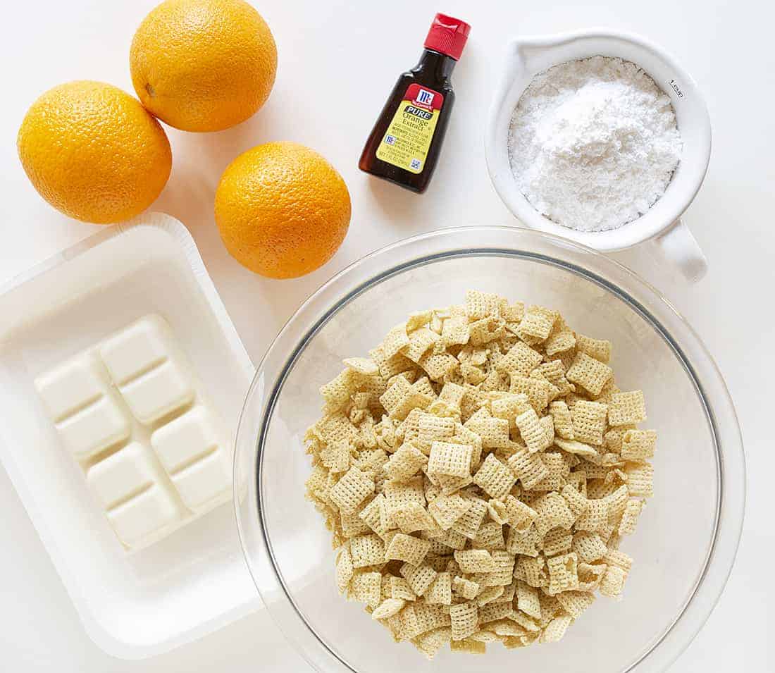 Orange Creamsicle Puppy Chow Ingredients