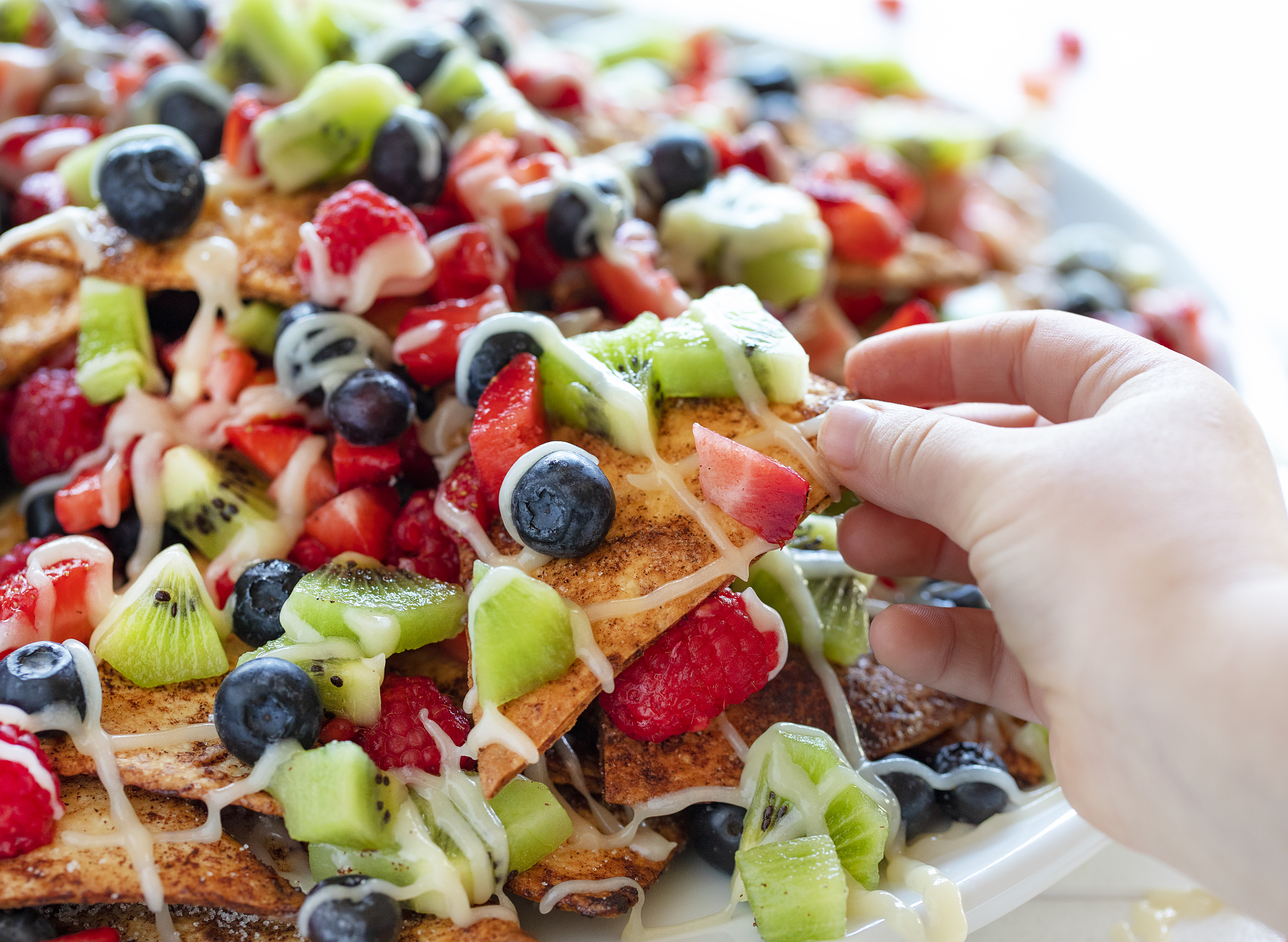 Kids Enjoying Dessert Nachos