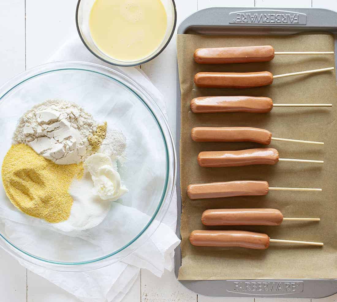 Ingredients for making pronto pups