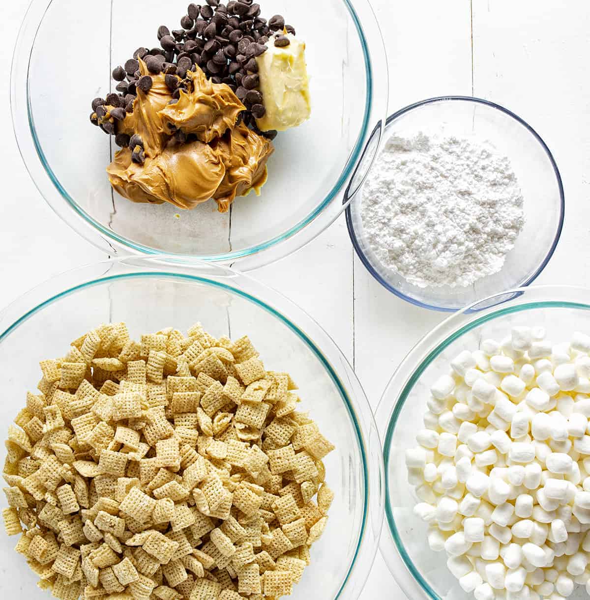 Ingredients for Puppy Chow Bars