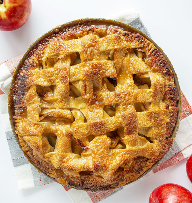 Dwight's Caramel Apple Pie - i am baker