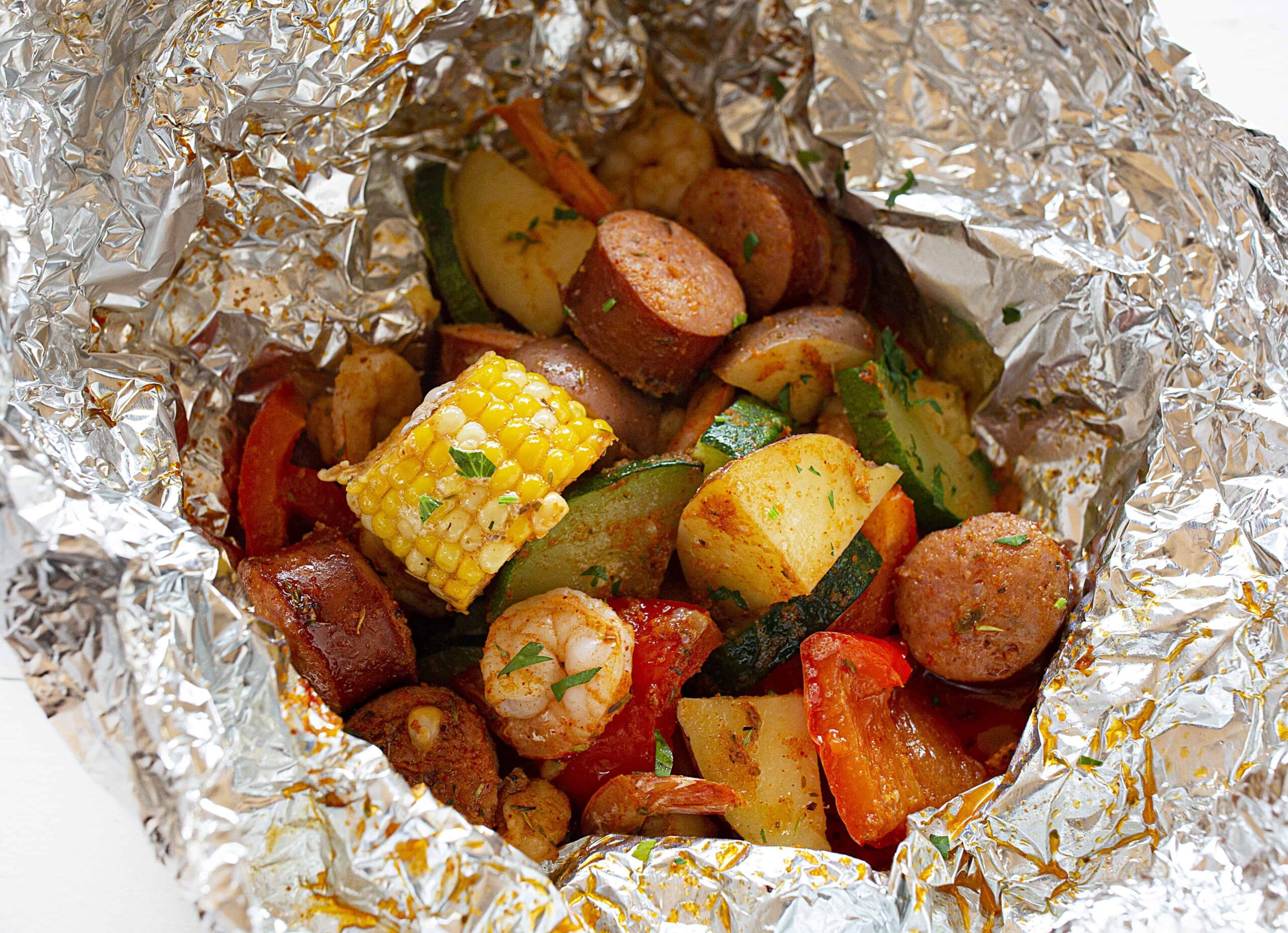 Cajun Shrimp Foil Packet