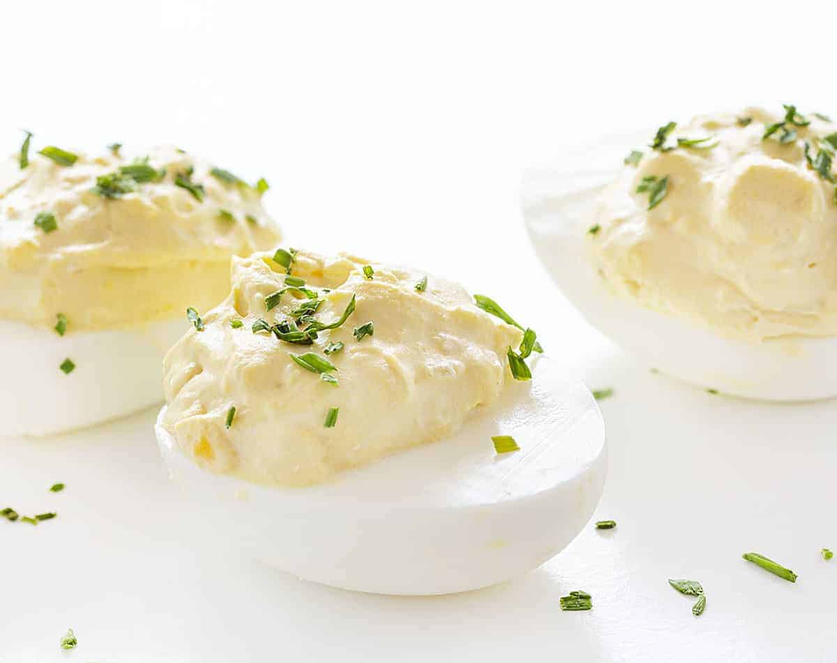 French Onion Deviled Eggs