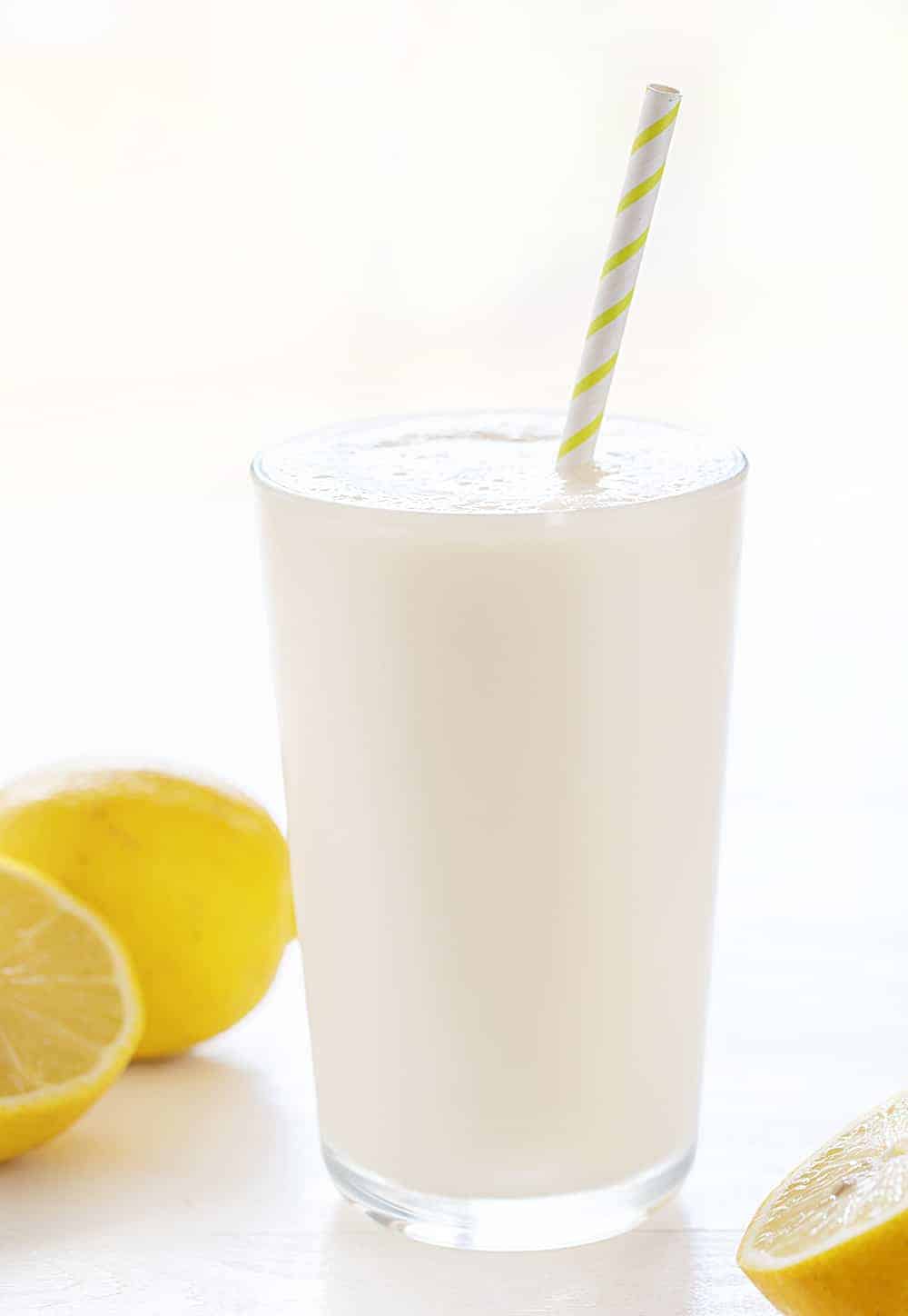 Glass of Frosted Lemonade