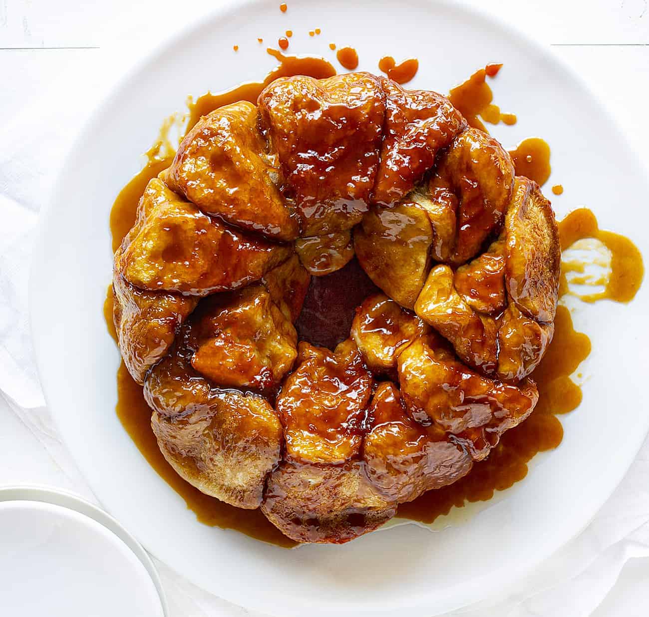 Overhead View of Orange Monkey Bread