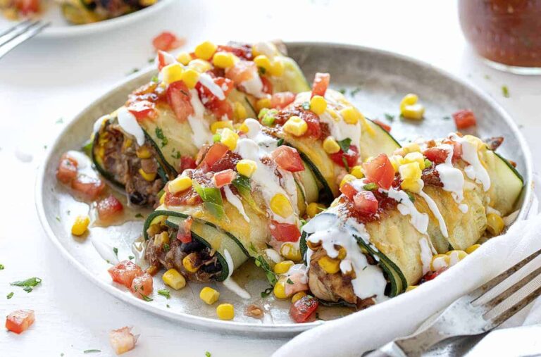 Southwest Zucchini Roll Ups i am baker
