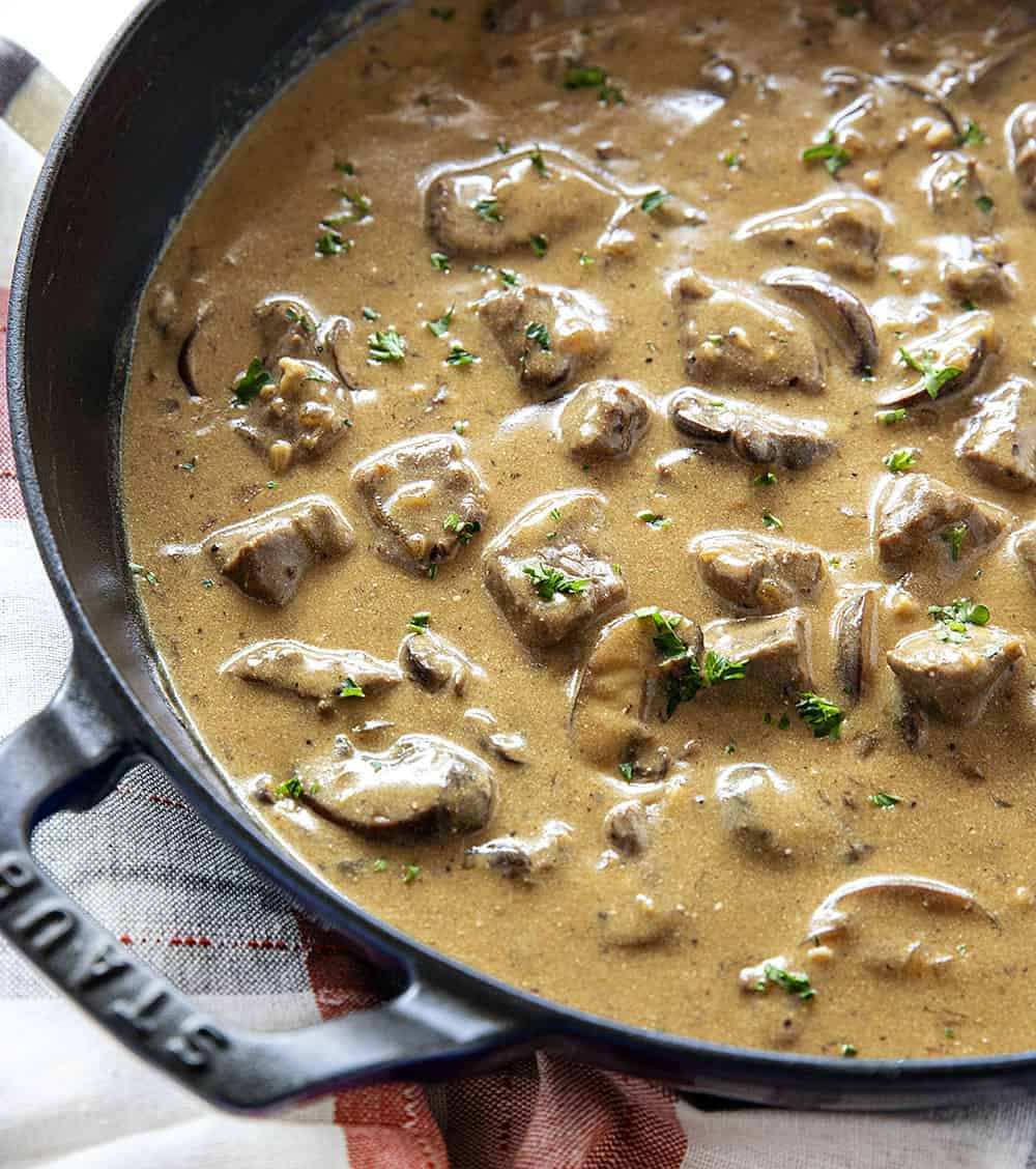 Beef Stroganoff in a Pan