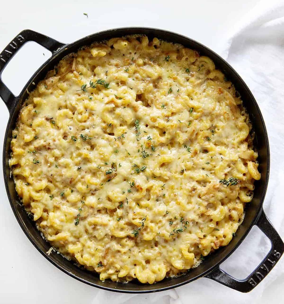 French Onion Chicken Macaroni and Cheese - i am baker