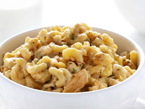 French Onion Chicken Macaroni and Cheese - i am baker