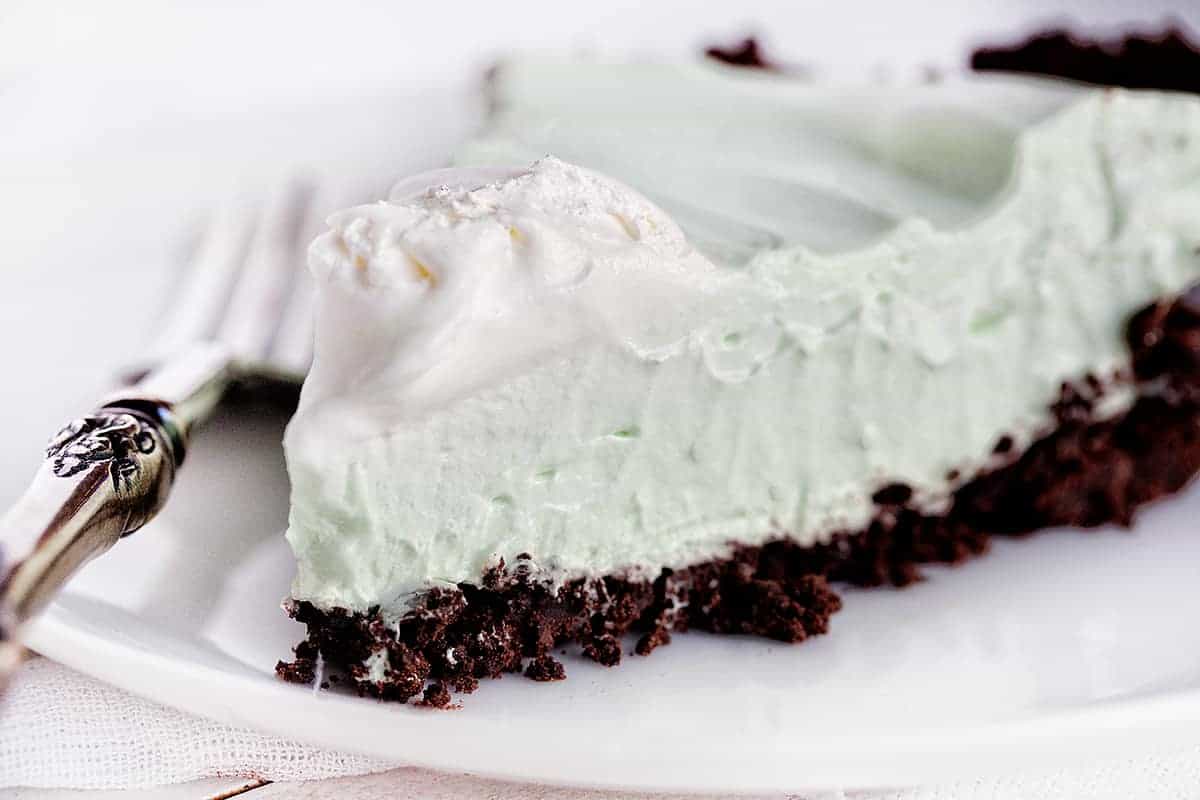 Slice of Peppermint Cream Pie