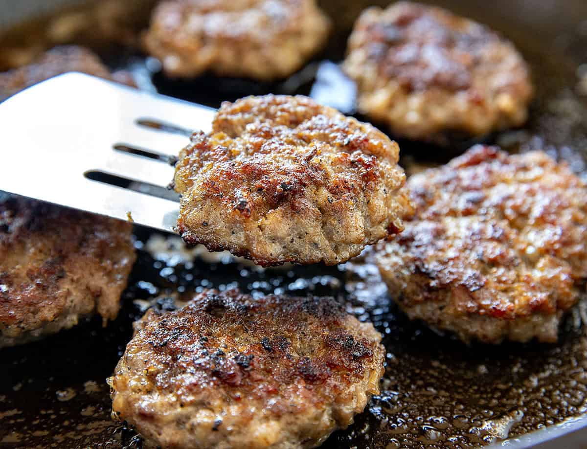 Cooked Breakfast Sausage Patties