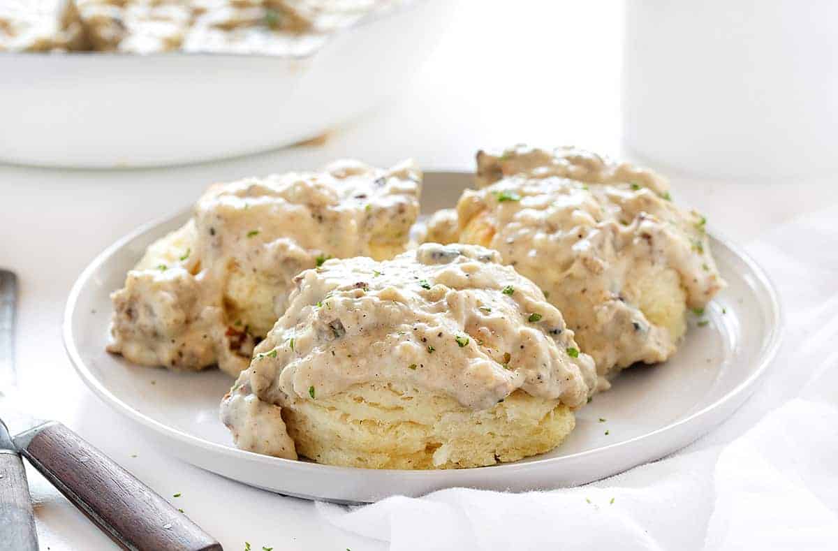 Plate of Biscuits and Gravy
