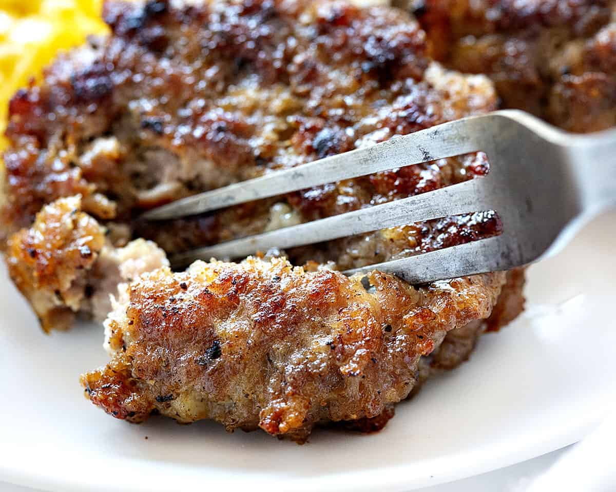 SAUSAGE PATTY PANCAKES - Butter with a Side of Bread