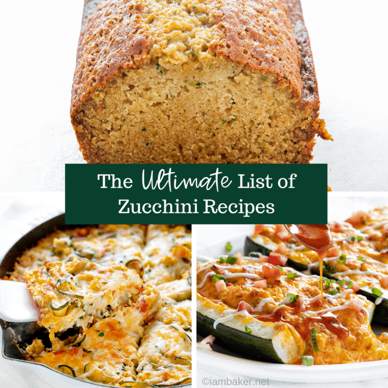 The BIG List of Ultimate Zucchini Recipes - i am baker