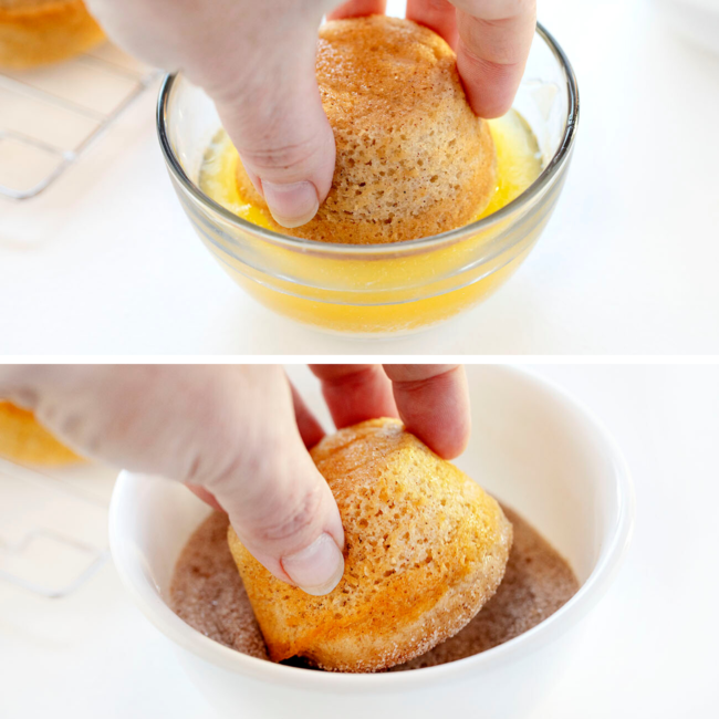 Cinnamon Sugar Donut Muffins i am baker