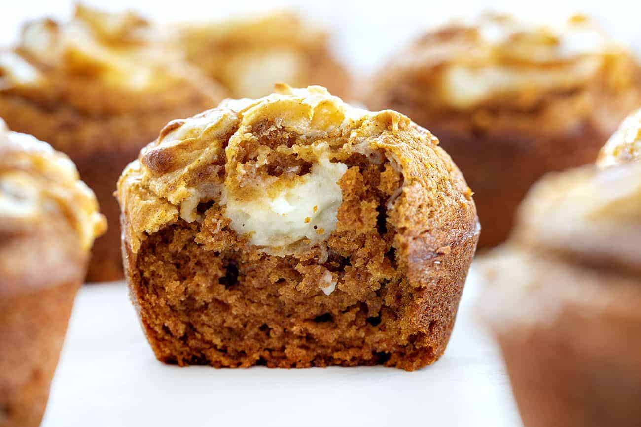 Pumpkin Cream Cheese Muffins - The Gunny Sack