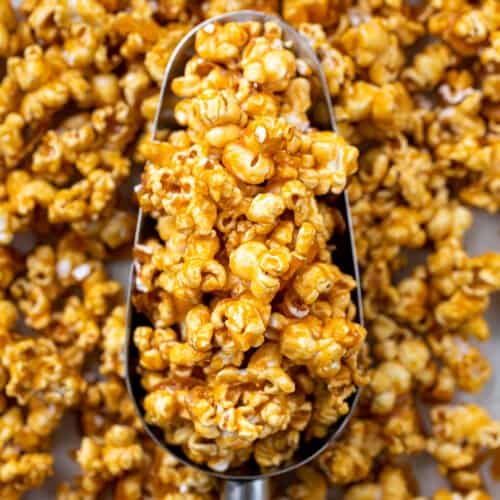 Scoop Filled with Caramel Corn
