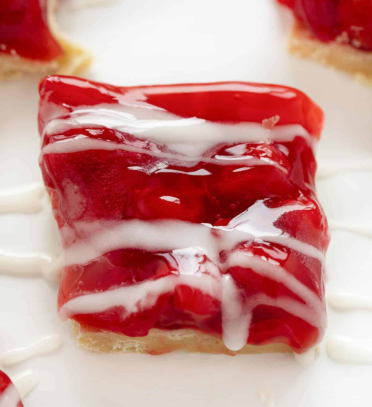 Cherry Bars with Homemade Icing