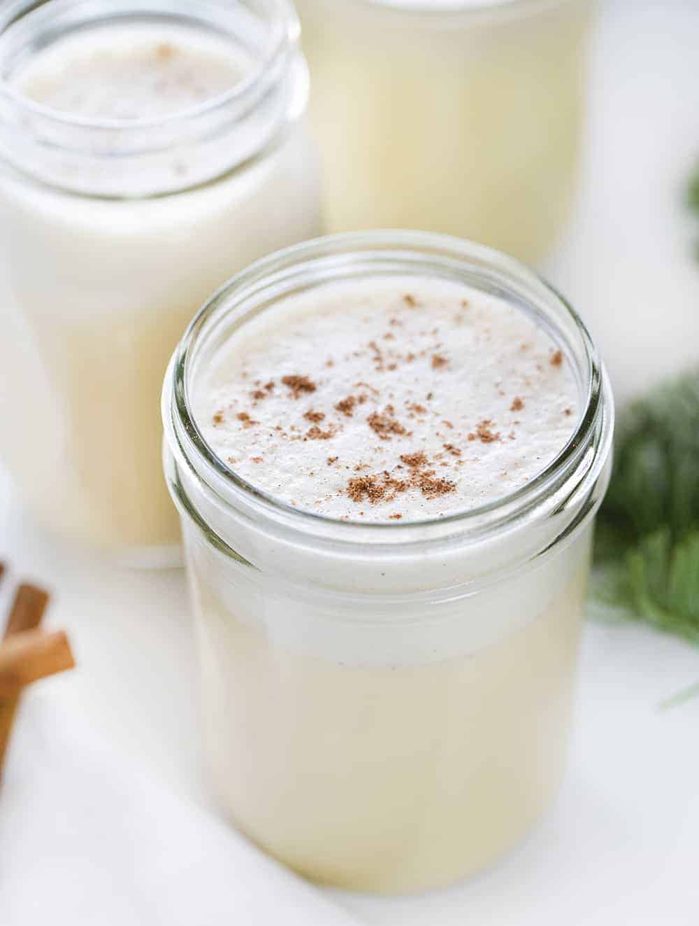 Easy Eggnog (2-minute blender recipe) - Back To The Book Nutrition