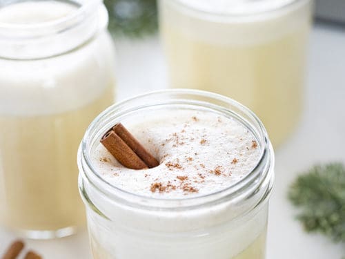 Easy Eggnog (2-minute blender recipe) - Back To The Book Nutrition