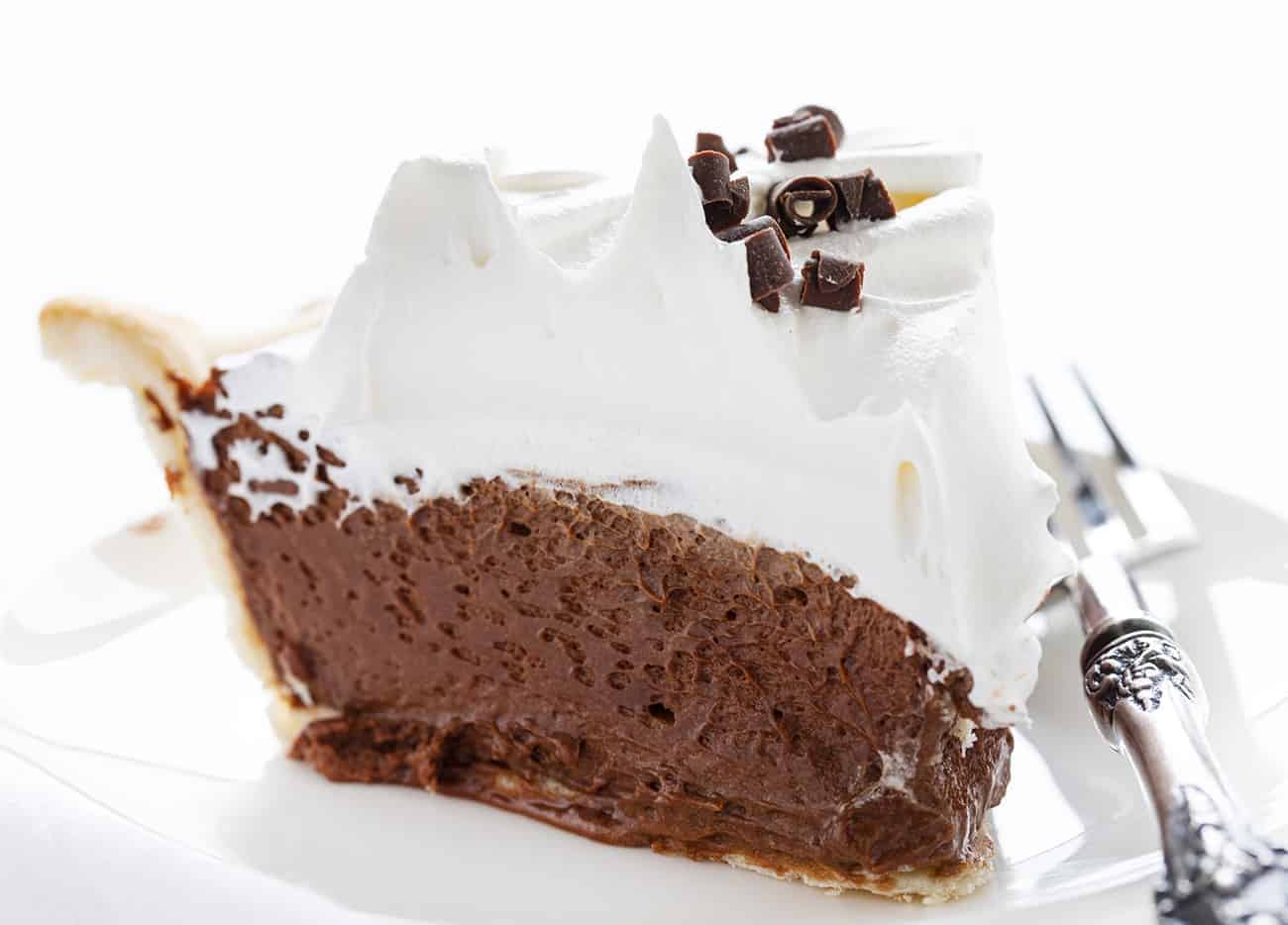 Slice of French Silk Pie