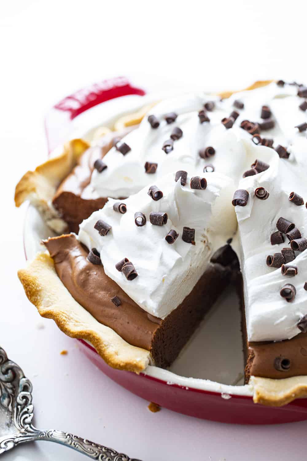Slices of French Silk Pie