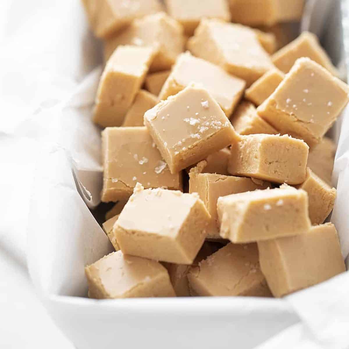Salted Caramel Fudge i am baker
