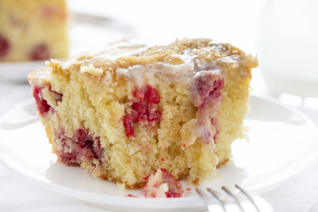 Raspberry Coffee Cake - i am baker