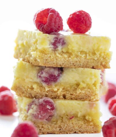 Lemon Raspberry Ooey Gooey Cake - i am baker