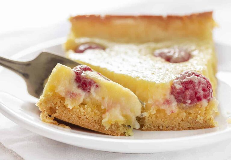 Lemon Raspberry Ooey Gooey Cake - i am baker