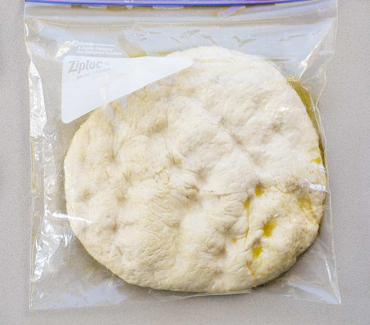 Raw Bread Dough in a Bag