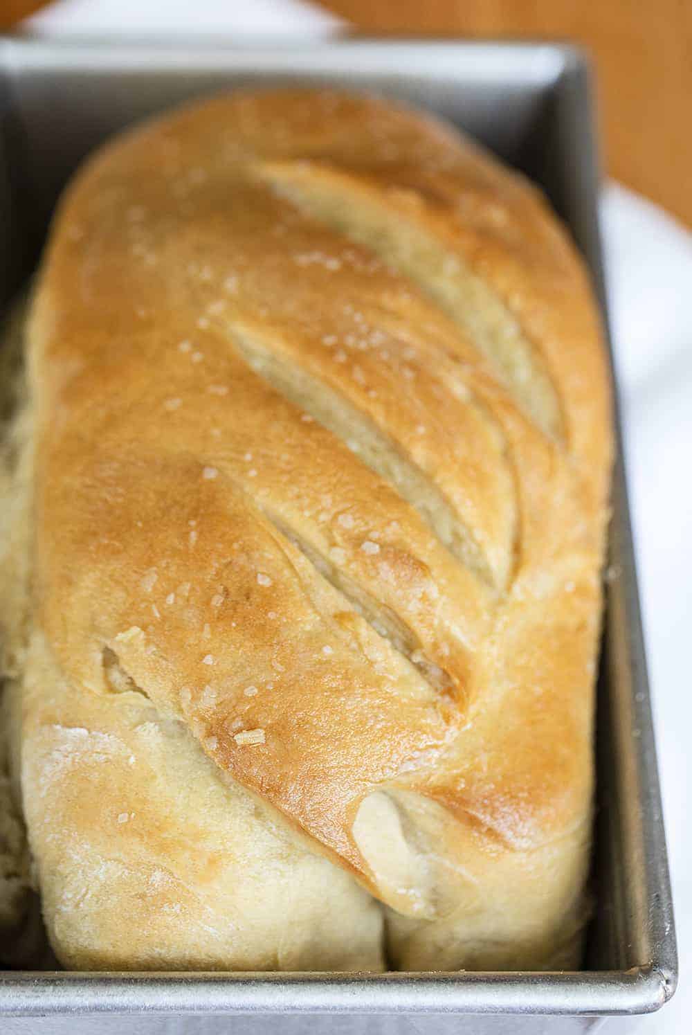 Simple White Bread Recipe in Pan