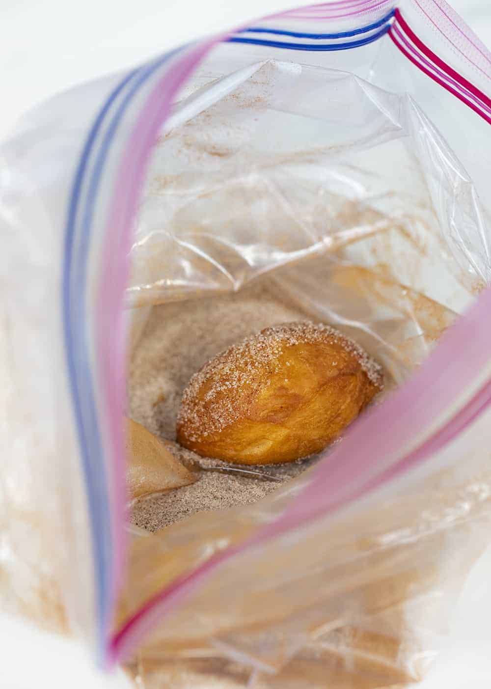 Donut in Bag of Cinnamon Sugar