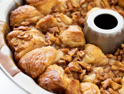 Apple Fritter Monkey Bread - i am baker