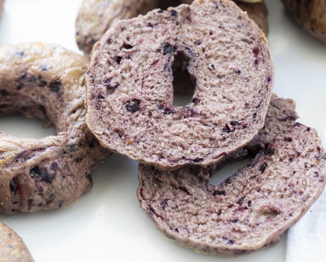 The BEST Blueberry Bagels i am baker