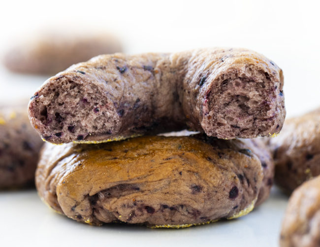 The BEST Blueberry Bagels i am baker