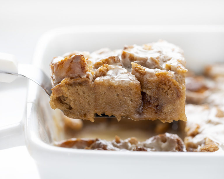 Chocolate Caramel Bread Pudding - i am baker