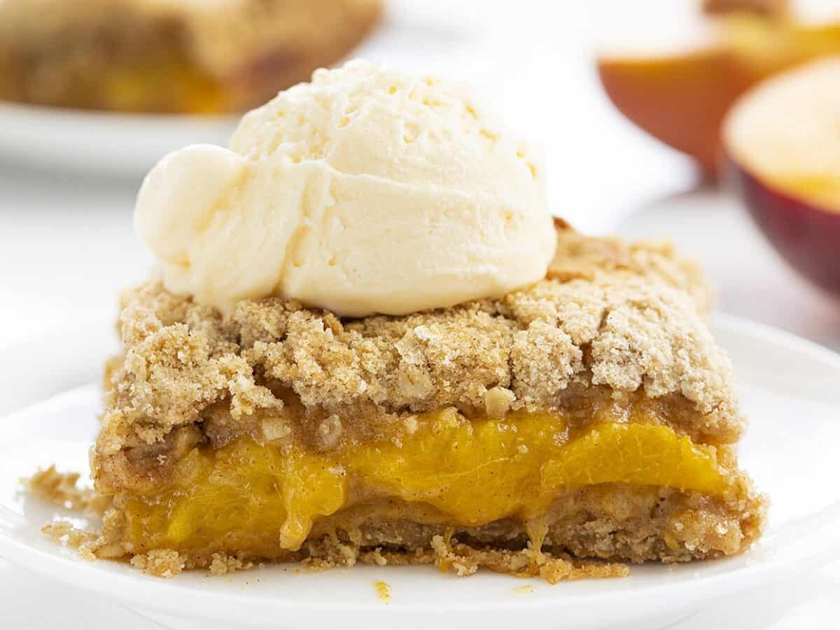 Double Crust Peach Crisp I Am Baker