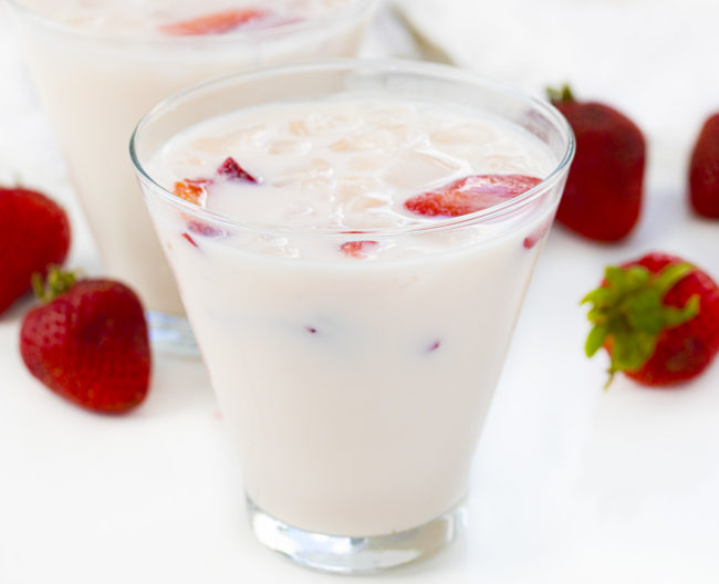 Strawberries and Cream Milk i am baker