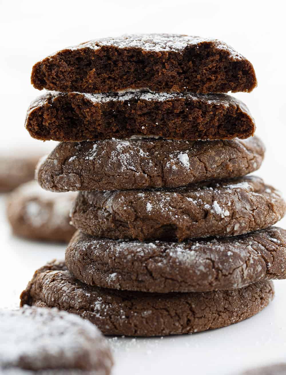 Chocolate Ooey Gooey Butter Cookies - i am baker