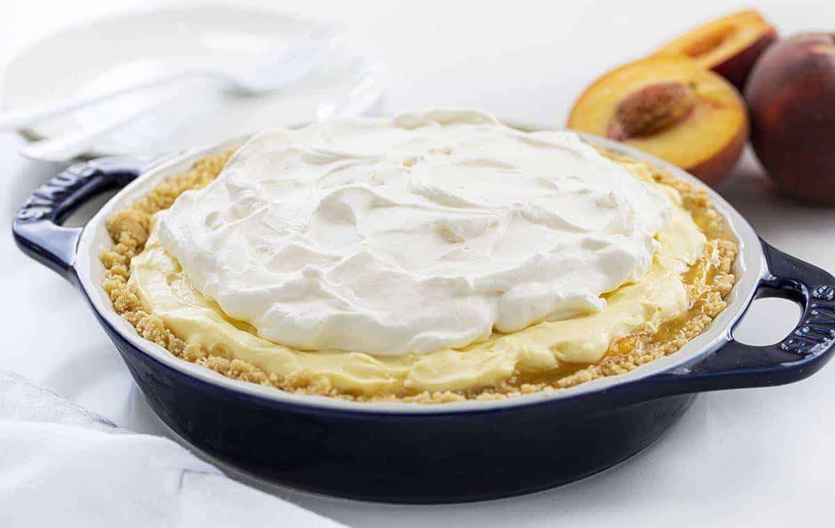 Peaches and Cream Pie - i am baker