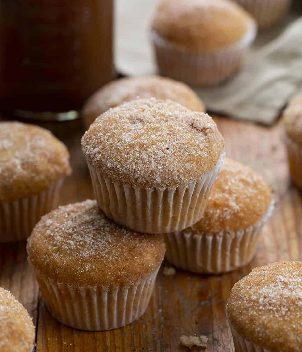 Apple Cider Muffins on Cutting Board