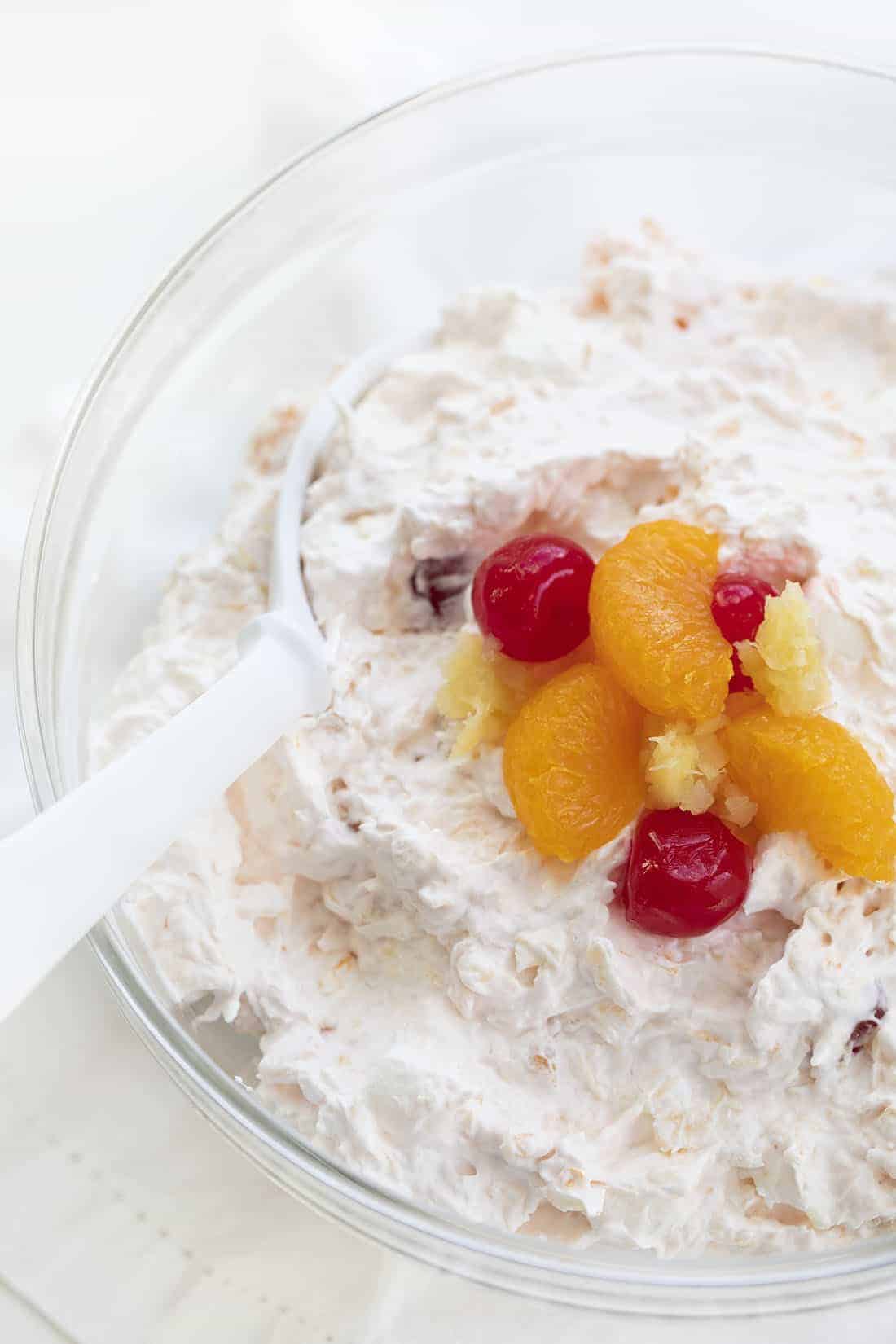 Bowl of Ambrosia Salad 