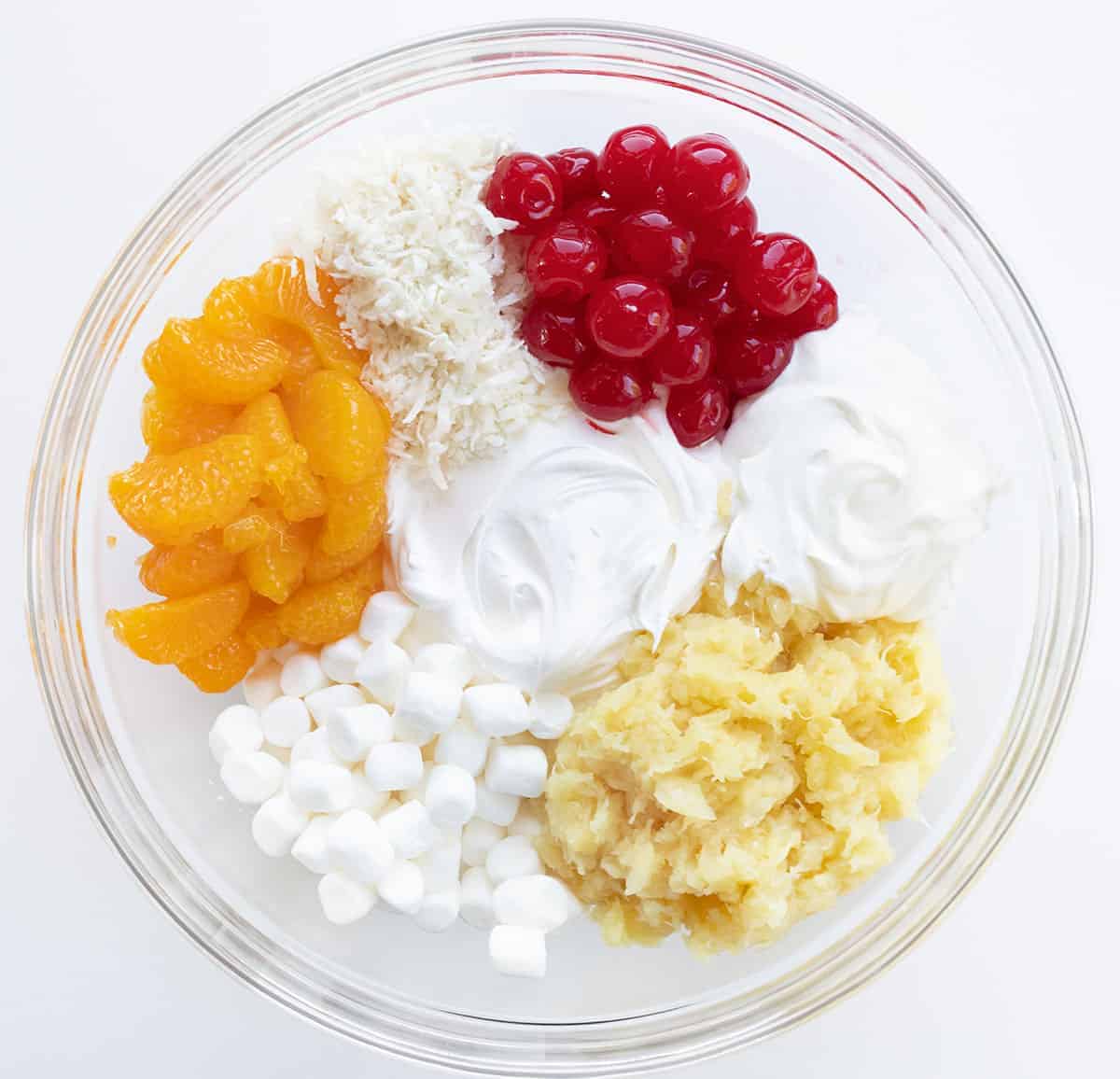 Raw Ingredient for Ambrosia Salad