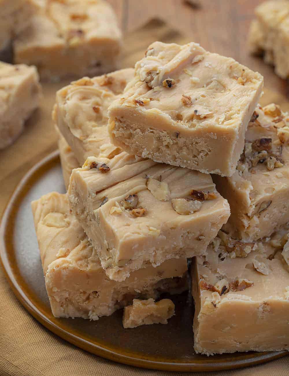 Stacked Maple Walnut Fudge