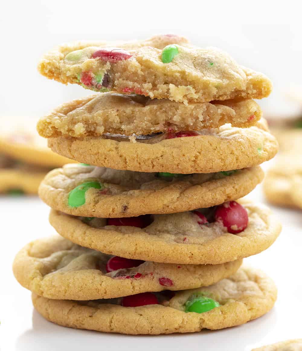 M&M Cookies (Christmas Cookies) - Cafe Delites